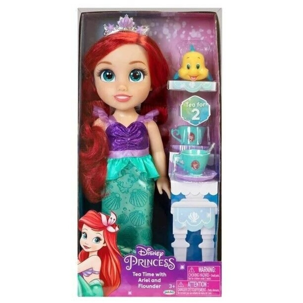 Disney Princess Treat Time With Ariel And Flounder 14 Inch Doll Play Set
